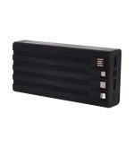 Taşınabilir Şarj Aleti Siyah Powerbank 4in1 Dahili Kablolu 20000 mAh - Görsel 3