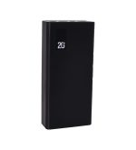 Taşınabilir Şarj Aleti Siyah Powerbank 4in1 Dahili Kablolu 20000 mAh - Görsel 2