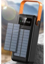 Güneş Enerjili 50.000 Mah Powerbank Kamp Ledli Işıklı Powerbank Kendinden Kablolu Solar 22.5W - Görsel 2