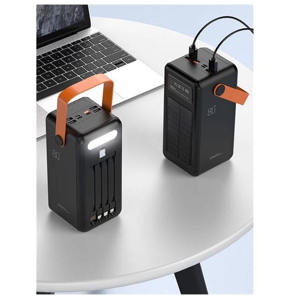80.000mAh Solar Powerbank - Yüksek Kapasiteli Taşınabilir Güneş Enerjili Şarj Cihazı